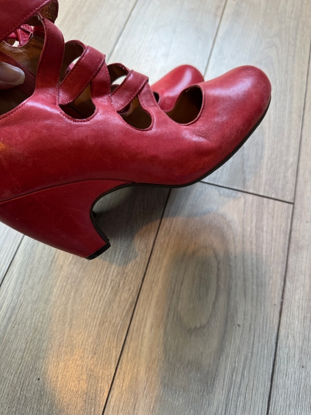 Miz Mooz Women's Cutout Leather Heels - Picture 5 of 10